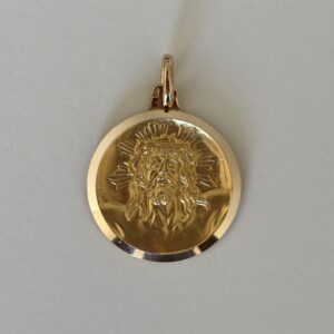 Médaille Christ couronné d’épines 18K