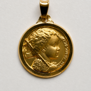 Médaille Saint Jean-Baptiste 18K