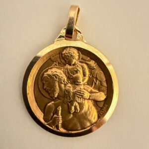 Médaille Saint Christophe 18K