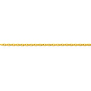 Chaîne maille Forçat diamantée, 45 cm, 18k